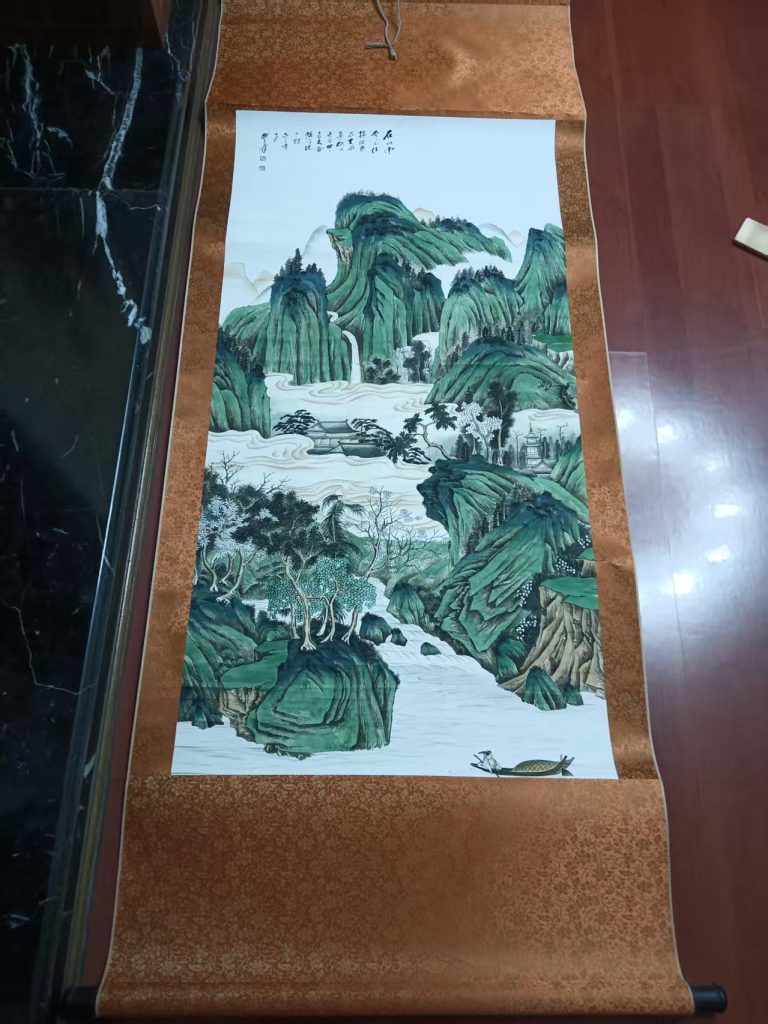 图片[1]-张大千《青山绿水》-嘉城艺术交易平台