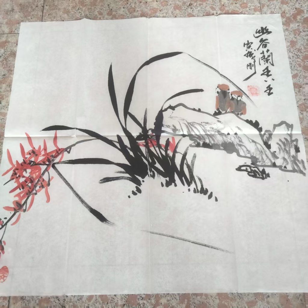 图片[1]-陶成刚《幽谷兰香》-嘉城艺术交易平台