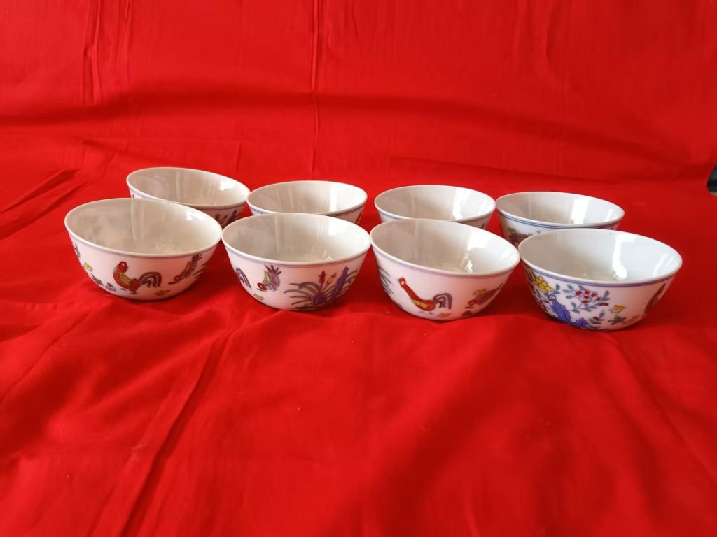 图片[1]-成化年制《青花花卉杯》-嘉城艺术交易平台