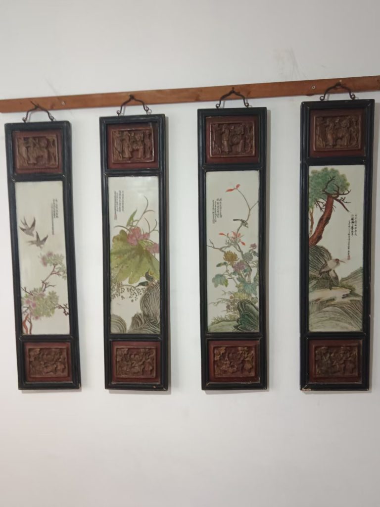 图片[1]-瓷板画《春夏秋冬》-嘉城艺术交易平台