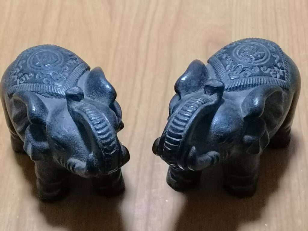 图片[1]-紫檀《吉祥》一对-嘉城艺术交易平台