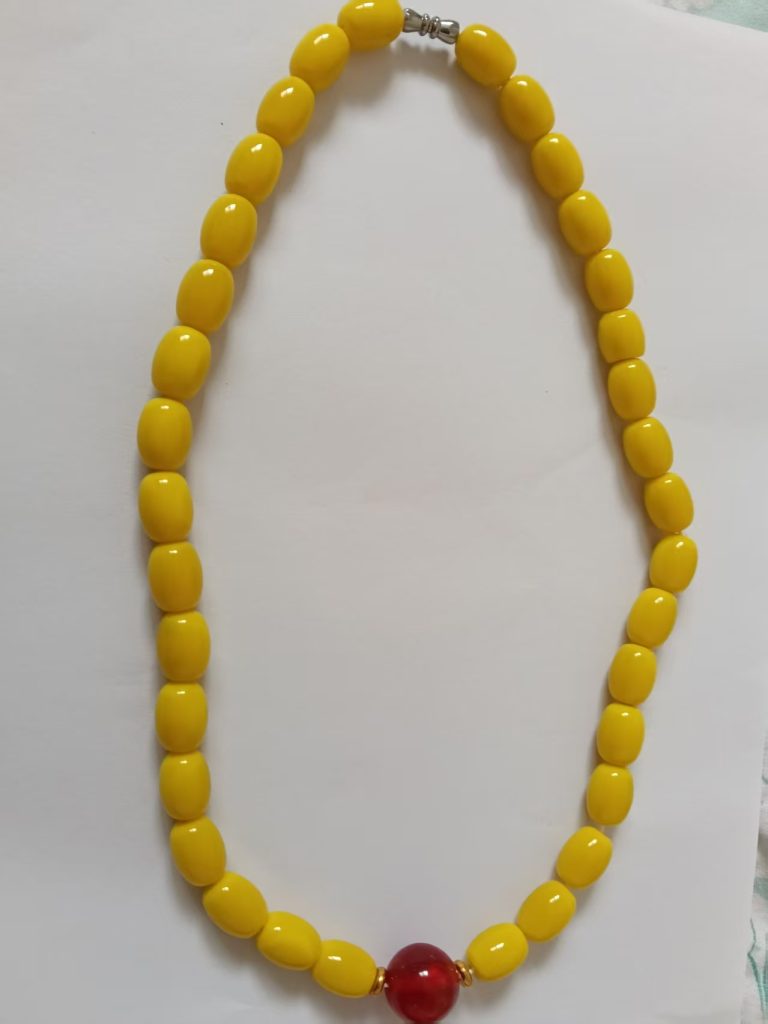 图片[1]-蜜蜡《桶珠项链》-嘉城艺术交易平台