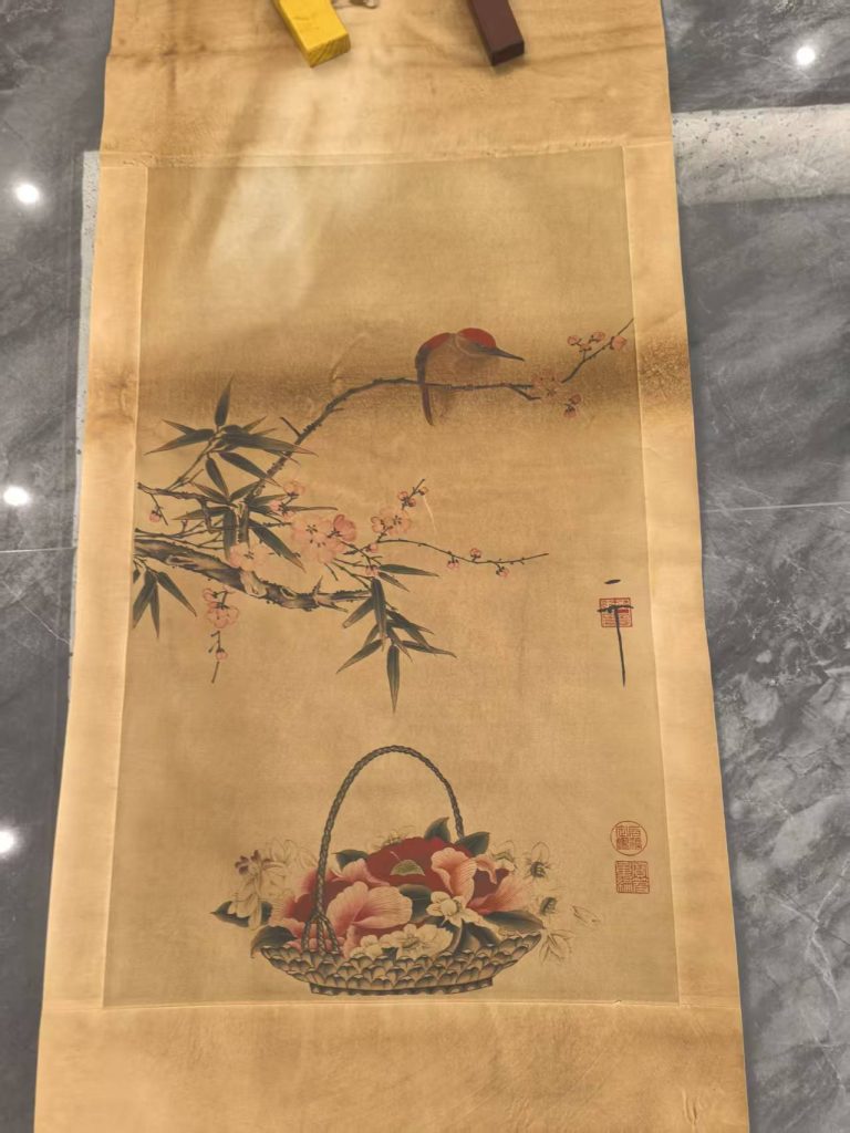 图片[1]-宋徽宗（赵佶）《群芳献瑞》-嘉城艺术交易平台