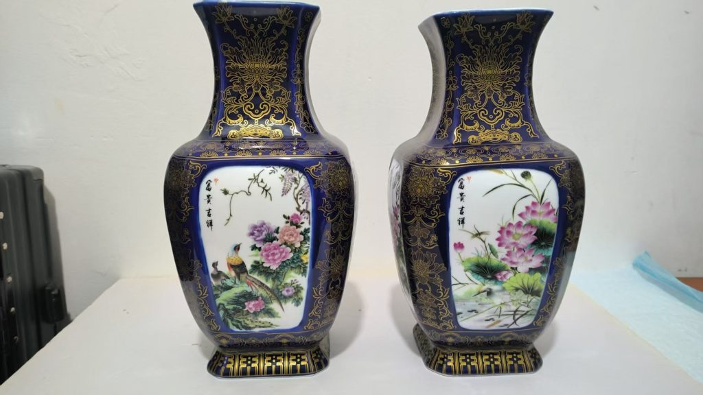 图片[1]-王锡良《开窗花鸟四方尊》-嘉城艺术交易平台