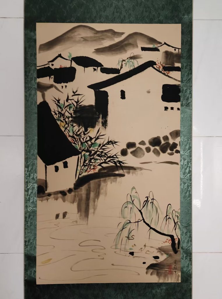 图片[1]-吴冠中《江南水乡》-嘉城艺术交易平台