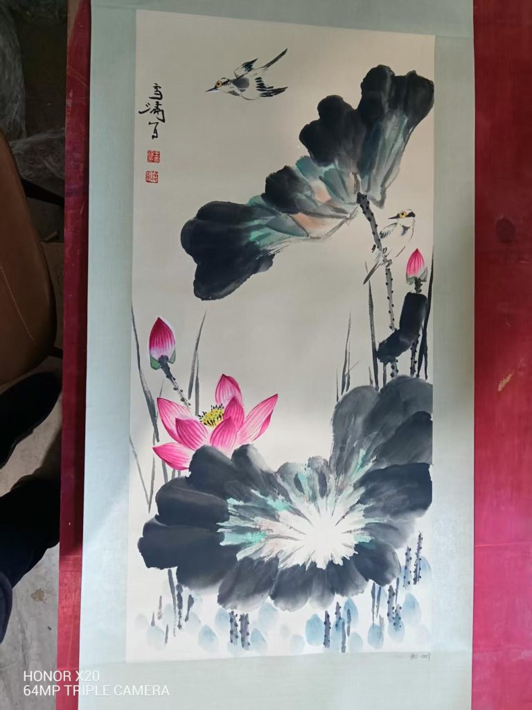 图片[1]-王雪涛《荷花图》-嘉城艺术交易平台