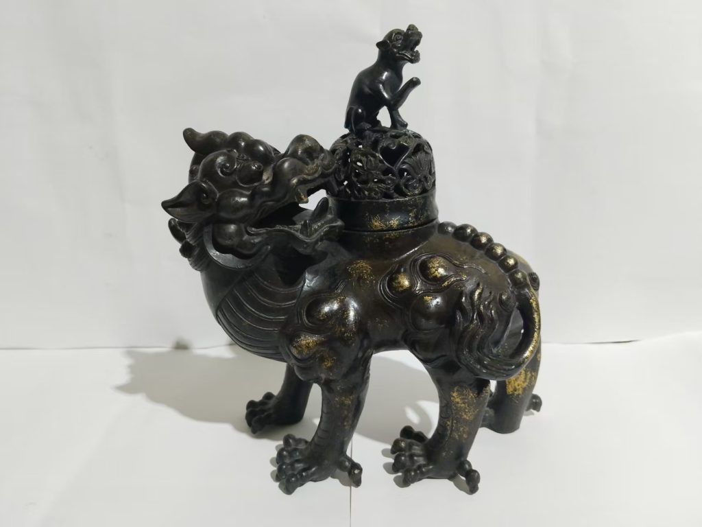 图片[1]-清《麒麟铜熏炉》-嘉城艺术交易平台