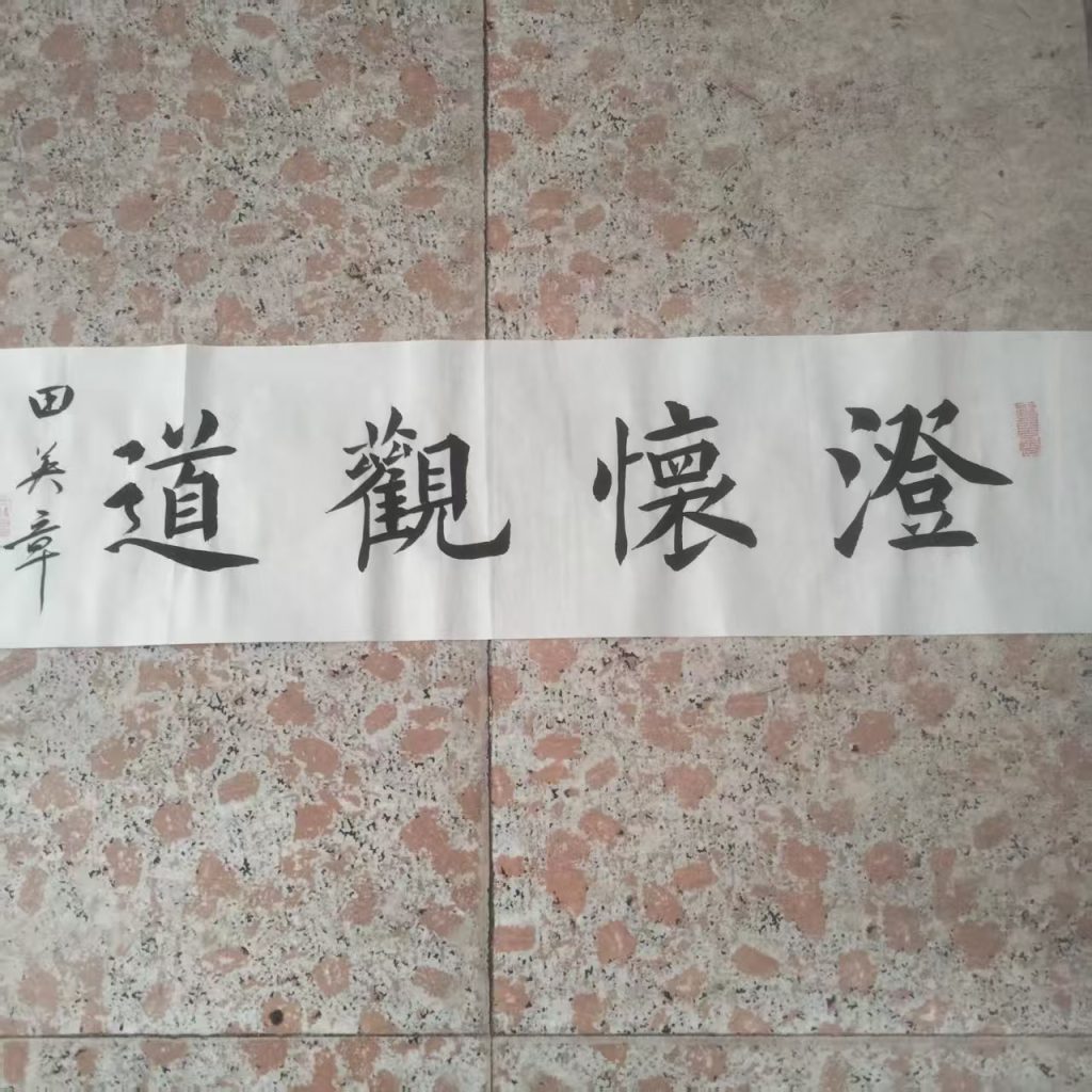 图片[1]-田英章《澄怀观道》书法-嘉城艺术交易平台