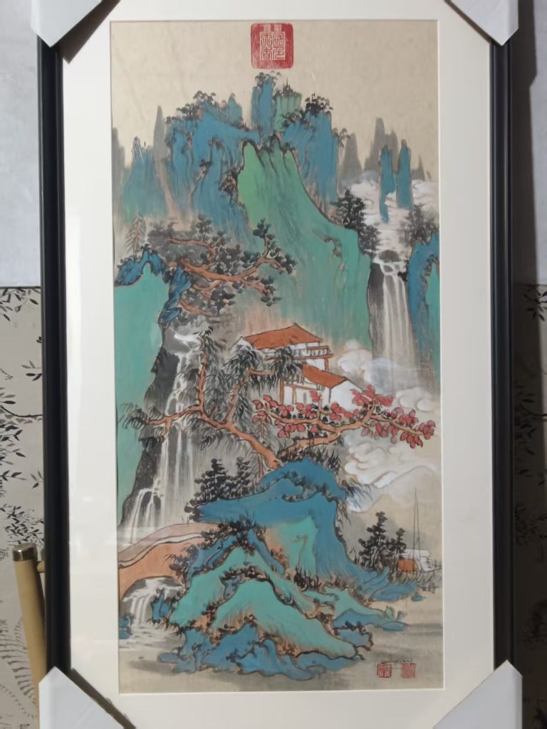 图片[1]-陈青承（陈晨）《山水图》-嘉城艺术交易平台