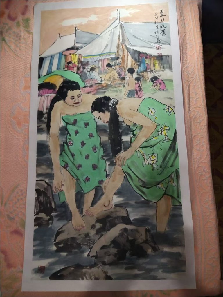 图片[1]-杨明《夏日风景》-嘉城艺术交易平台