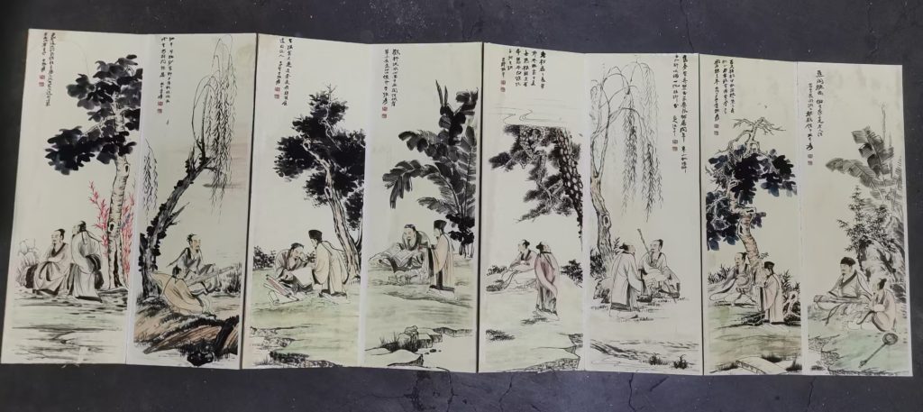 图片[1]-张大千《人物图》-嘉城艺术交易平台