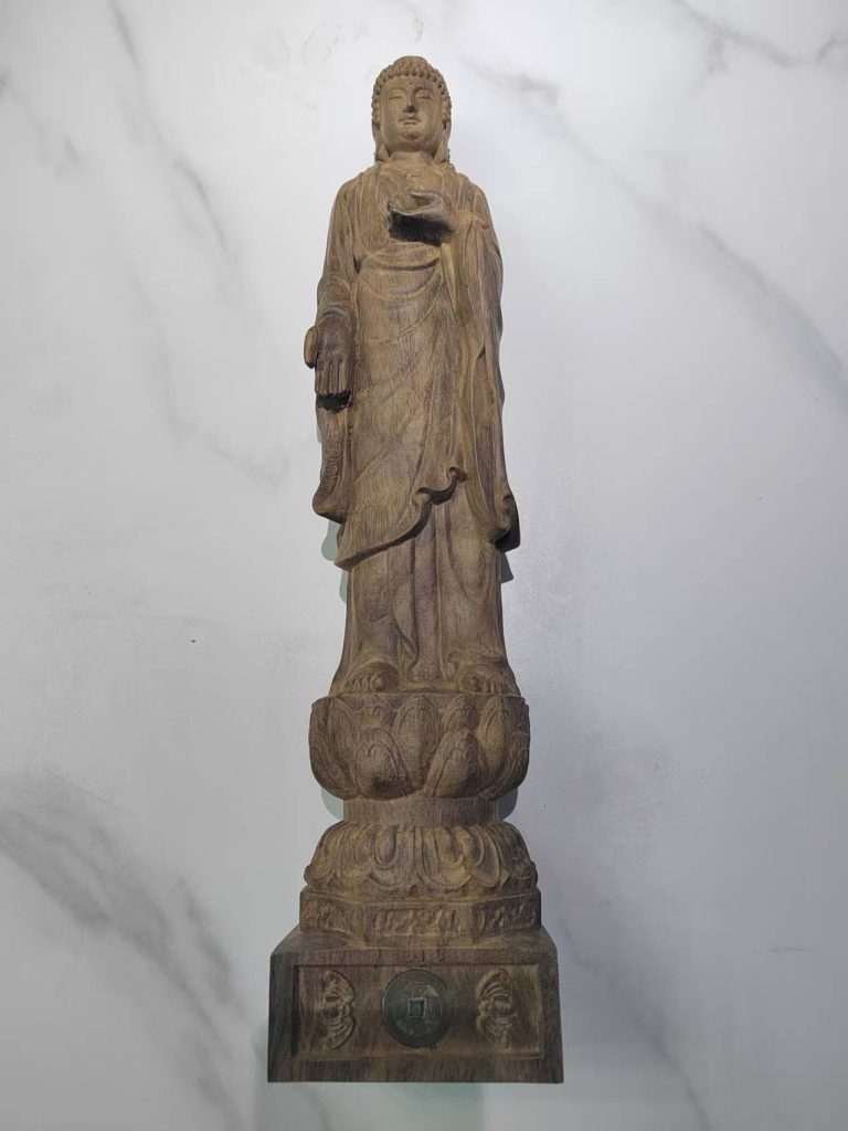 图片[1]-芽庄沉香木《佛像镶嵌乾隆通宝》-嘉城艺术交易平台