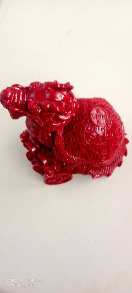 图片[2]-朱砂《龙龟摆件》-嘉城艺术交易平台