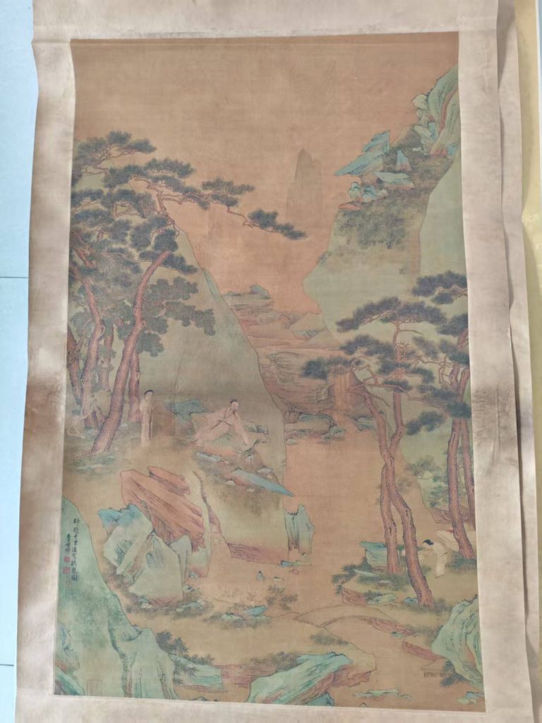 图片[1]-李世倬《听泉图》-嘉城艺术交易平台