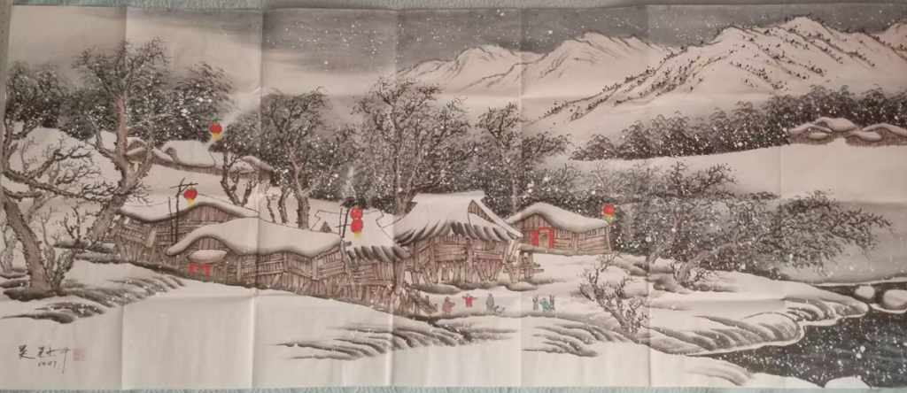 图片[1]-吴冠中《雪乡》-嘉城艺术交易平台