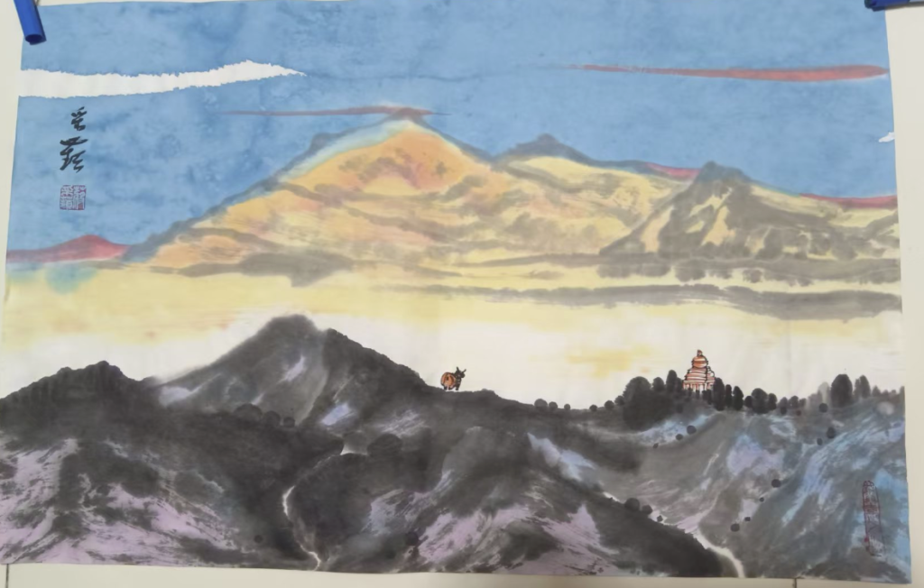 图片[1]-蒋采萍《山水图》-嘉城艺术交易平台