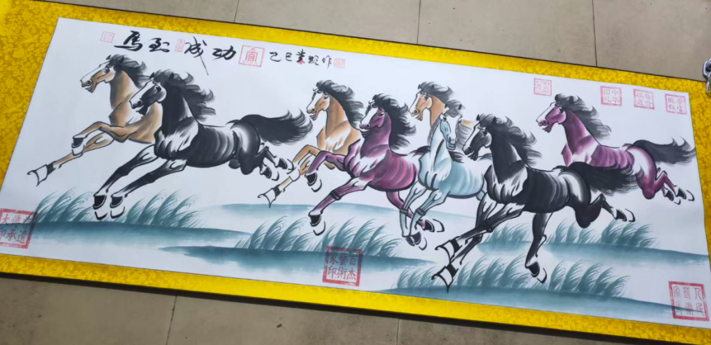 图片[1]-刘贵显《马到成功》-嘉城艺术交易平台