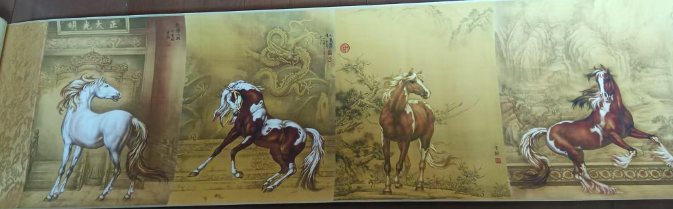 图片[1]-田书翰《乾隆八骏图》-嘉城艺术交易平台