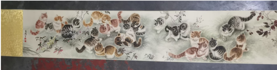 图片[1]-王雪涛《群猫嬉戏图》-嘉城艺术交易平台