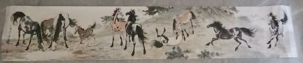 图片[1]-徐悲鸿《十骏图》-嘉城艺术交易平台