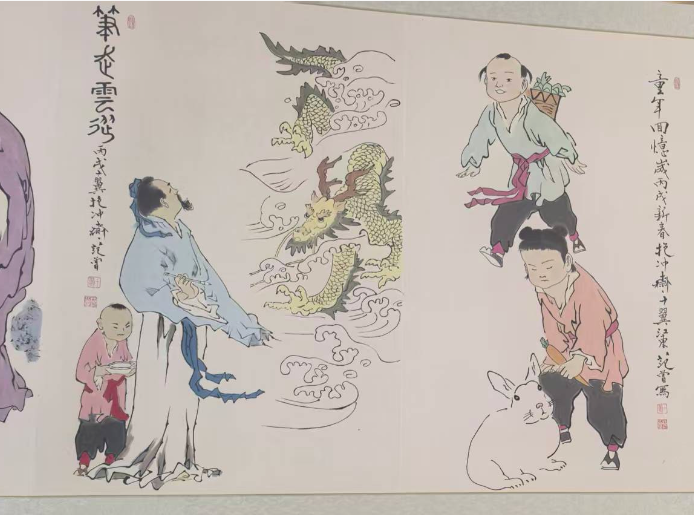 图片[2]-范曾《十二生肖》长卷-嘉城艺术交易平台