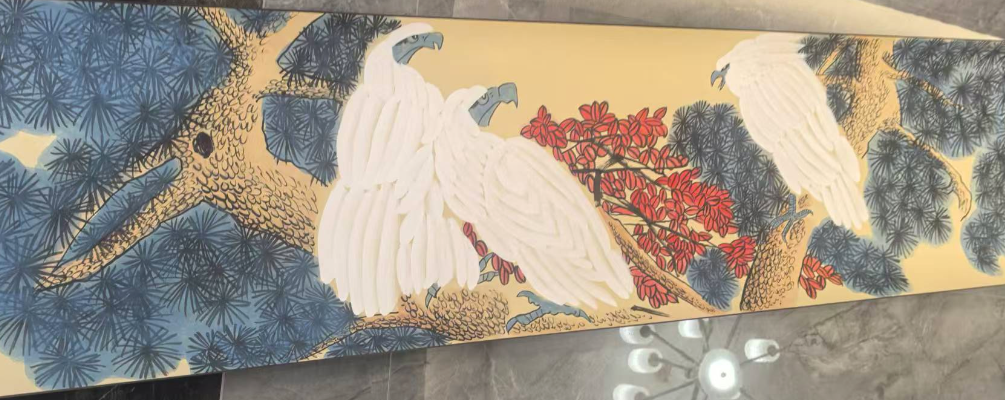 图片[2]-李苦禅《白鹰图》长卷-嘉城艺术交易平台