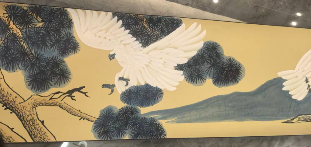 图片[4]-李苦禅《白鹰图》长卷-嘉城艺术交易平台