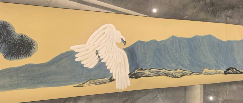 图片[5]-李苦禅《白鹰图》长卷-嘉城艺术交易平台