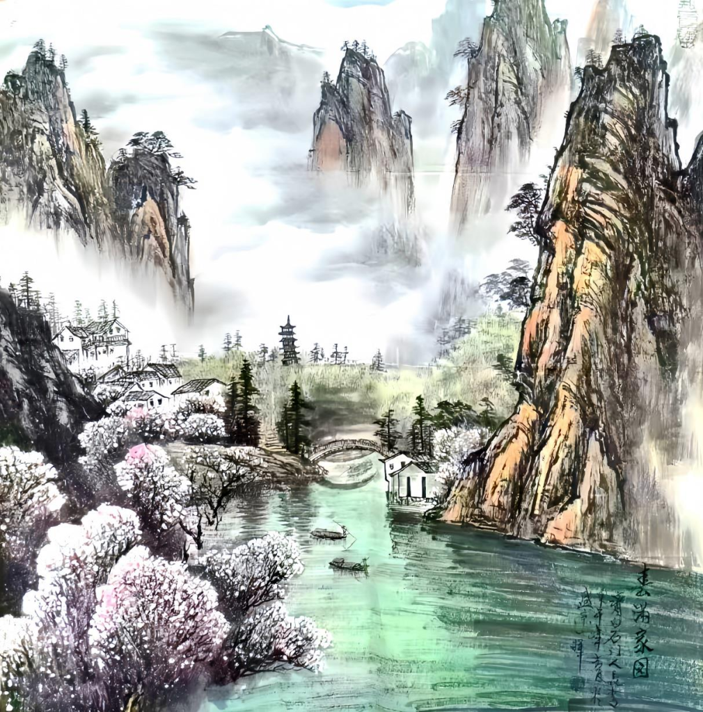 图片[1]-董长青《春满家园》-嘉城艺术交易平台