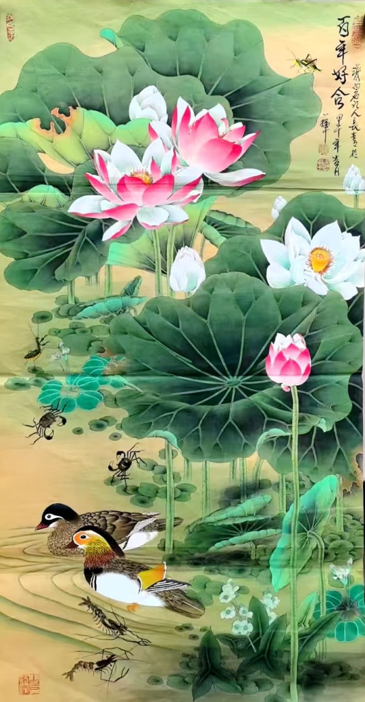 图片[1]-董长青《百年好合》-嘉城艺术交易平台