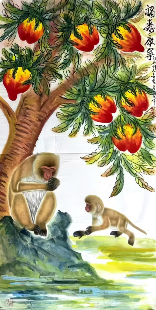 图片[1]-董长青《福寿康宁》-嘉城艺术交易平台