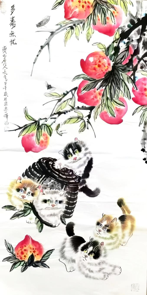 图片[1]-董长青《多寿无忧》-嘉城艺术交易平台