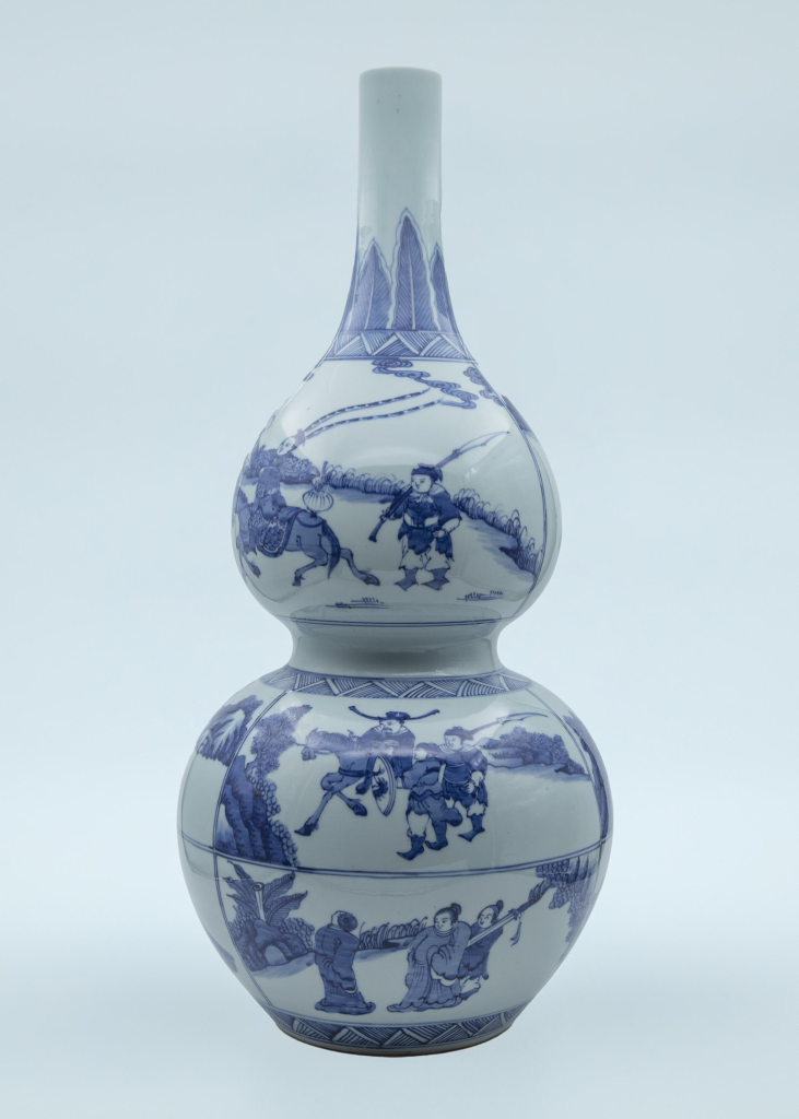 图片[1]-青花开光人物故事葫芦-嘉城艺术交易平台