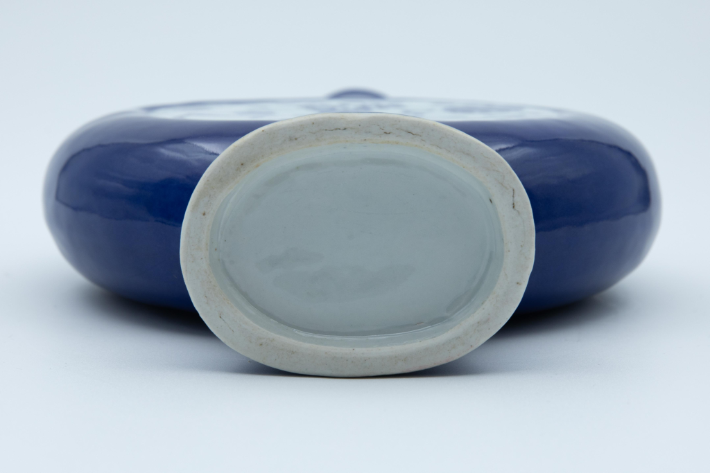 图片[2]-蓝釉清供螭龙耳抱月瓶-嘉城艺术交易平台