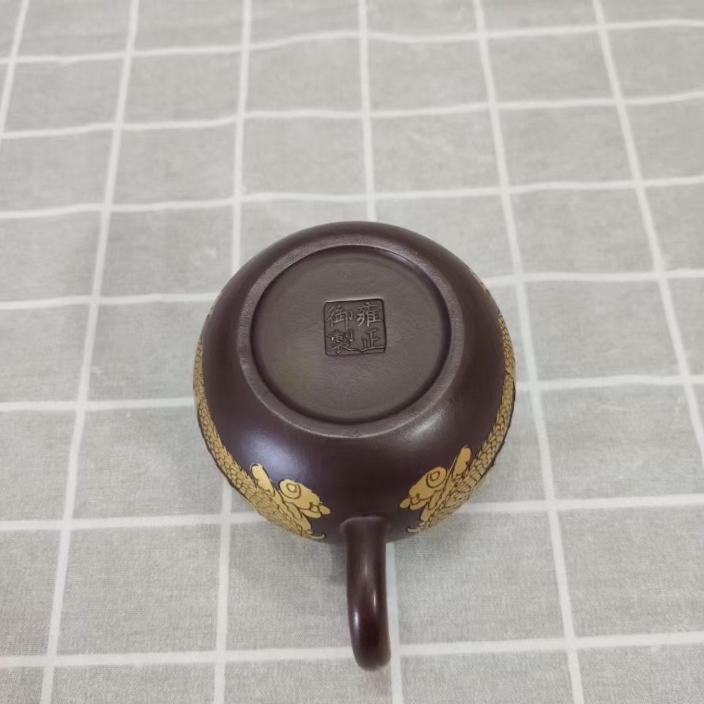 图片[2]-雍正年制《梅花龙蛋紫砂壶》-嘉城艺术交易平台