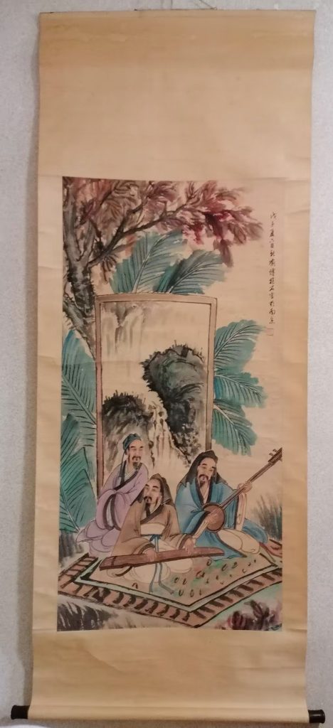 图片[1]-傅抱石《蕉下雅集图》-嘉城艺术交易平台