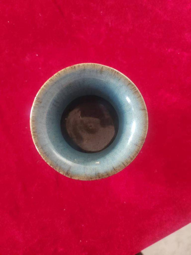 图片[2]-钧窑《窑变玫瑰紫釉渣斗花盆》-嘉城艺术交易平台