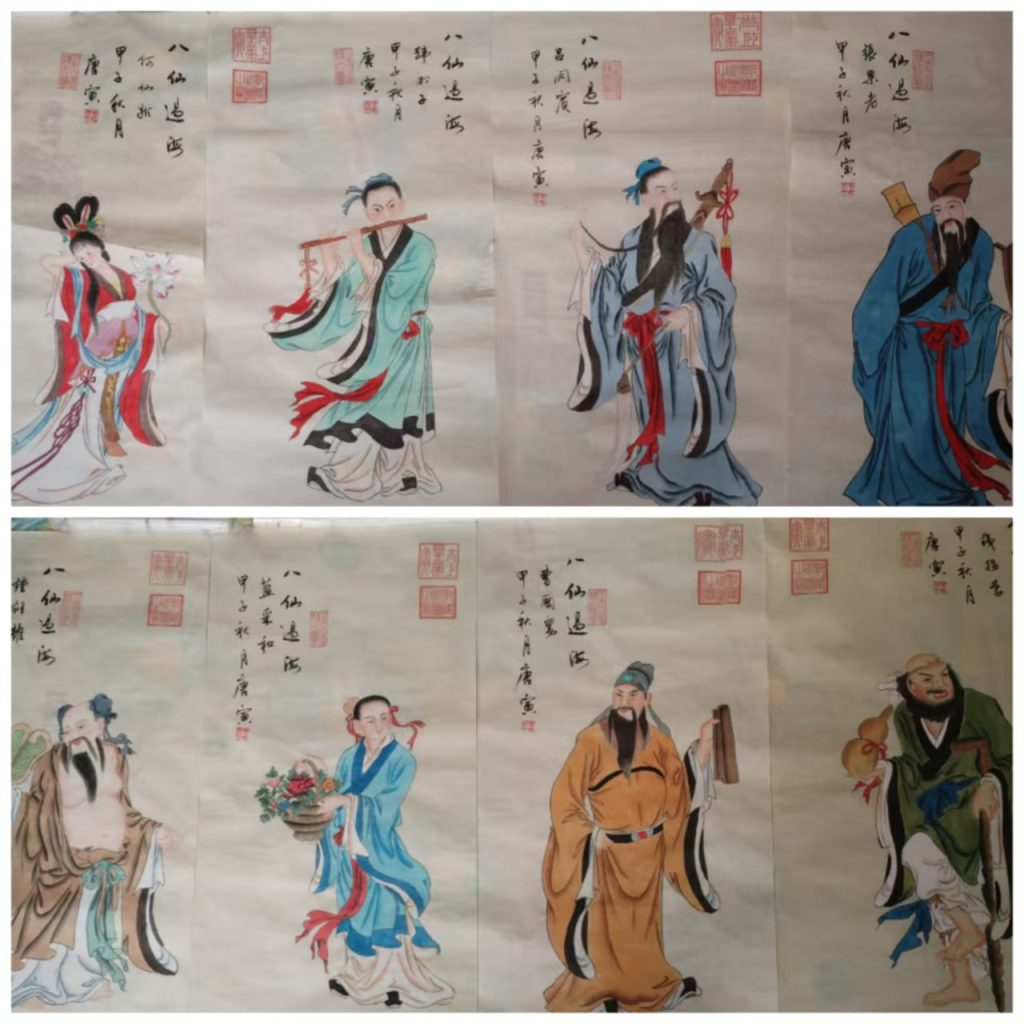 图片[1]-唐寅《八仙过海图》-嘉城艺术交易平台