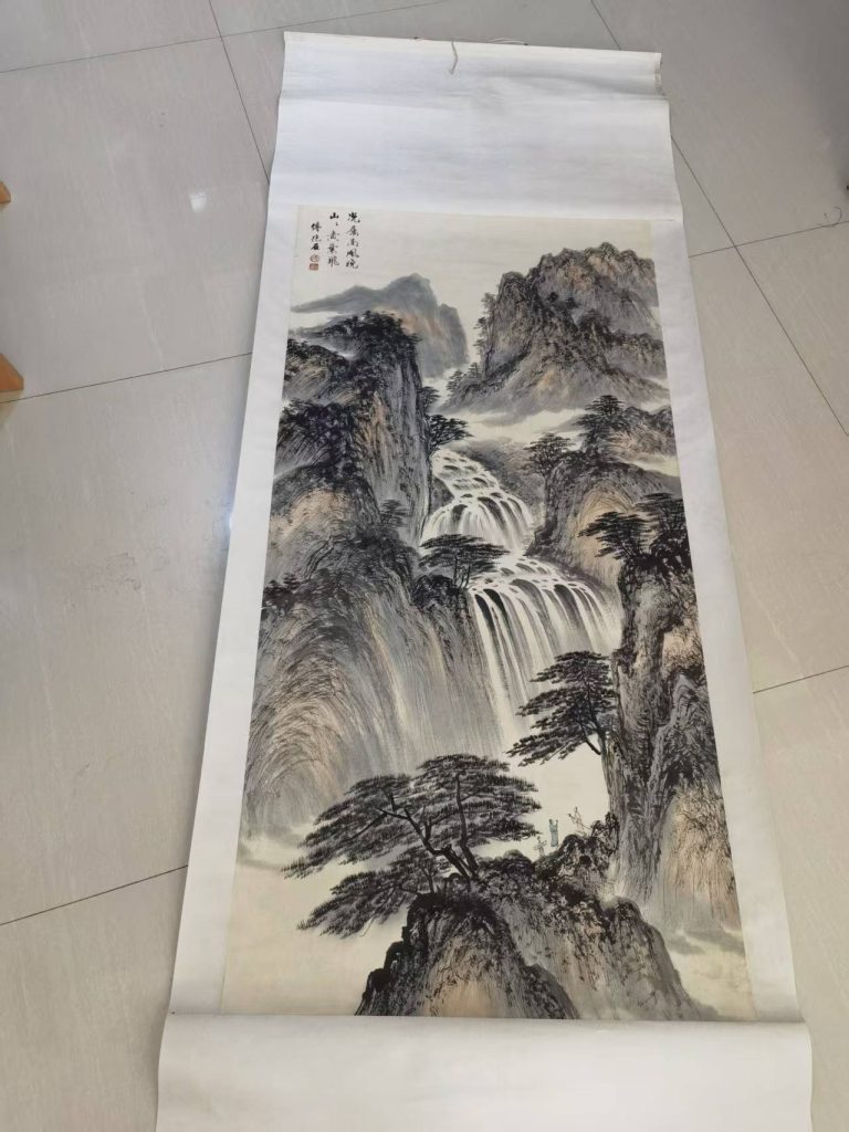 图片[1]-傅抱石《山水图》-嘉城艺术交易平台