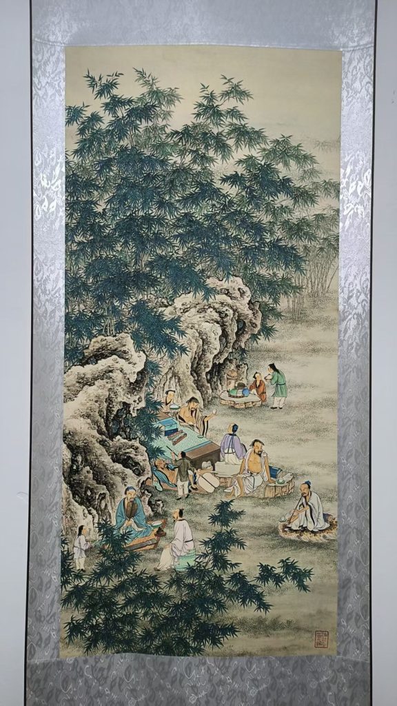 图片[1]-夏荆山《七贤图》-嘉城艺术交易平台