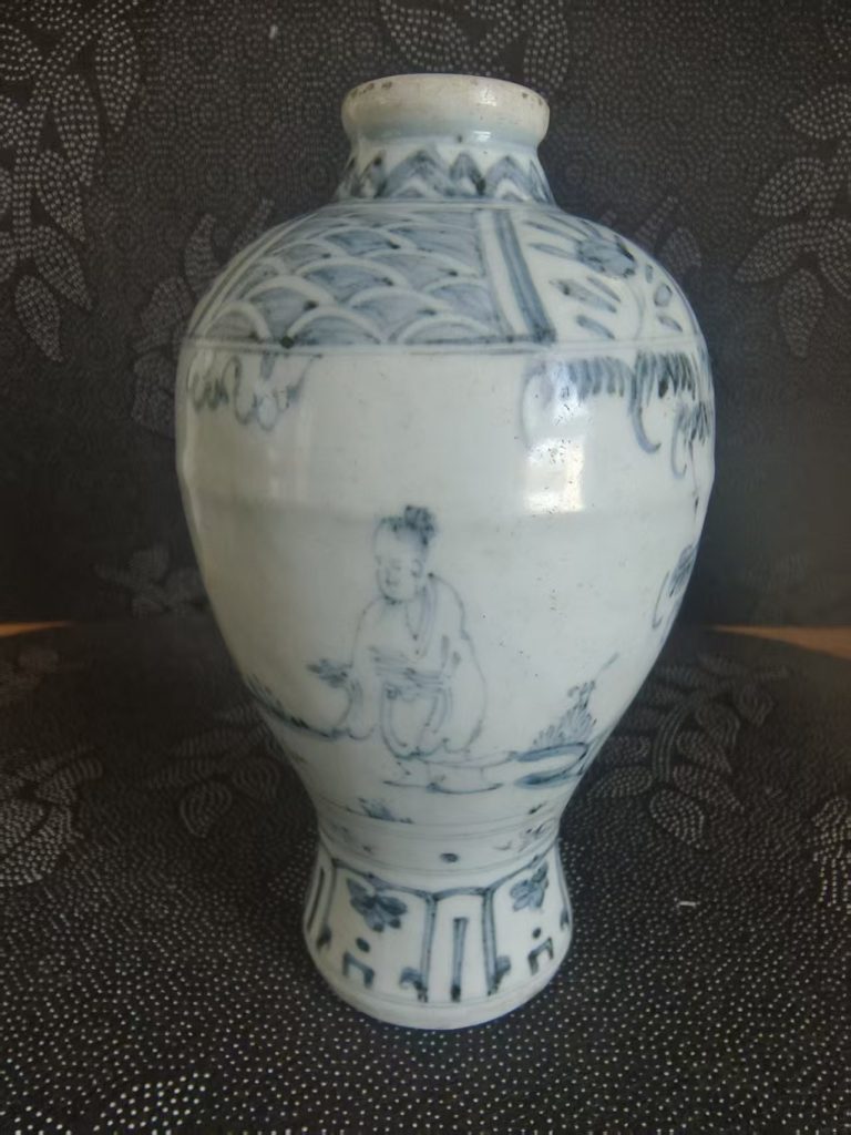 图片[1]-明代空白期《青花小梅瓶》-嘉城艺术交易平台