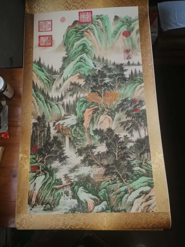 图片[1]-唐寅《倚天奇川图》-嘉城艺术交易平台