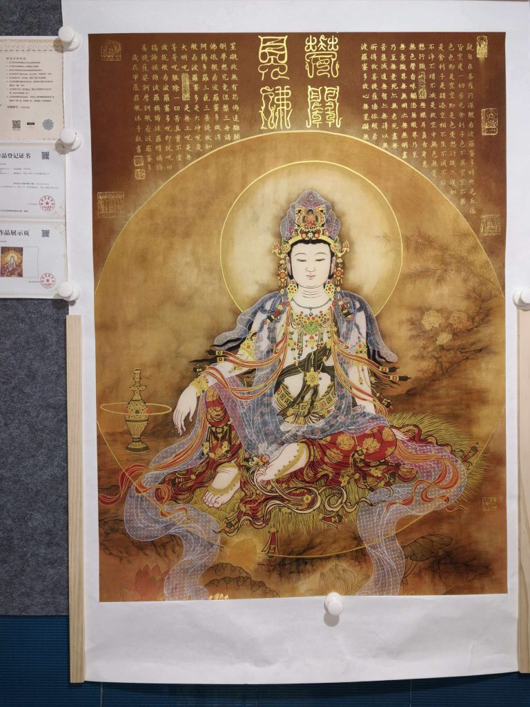 图片[1]-启航《花开见佛》-嘉城艺术交易平台