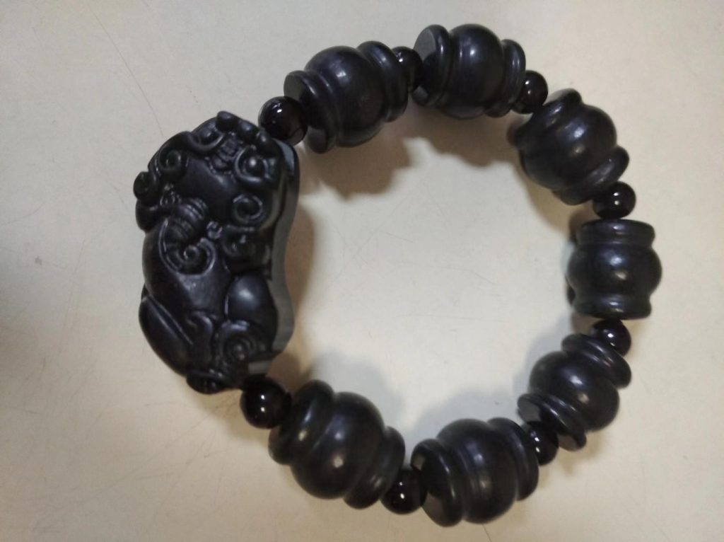 图片[1]-黑檀木《貔貅手串》-嘉城艺术交易平台