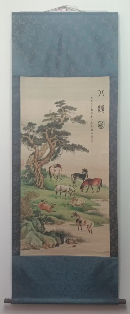 图片[1]-胡成荣《八骏图》-嘉城艺术交易平台