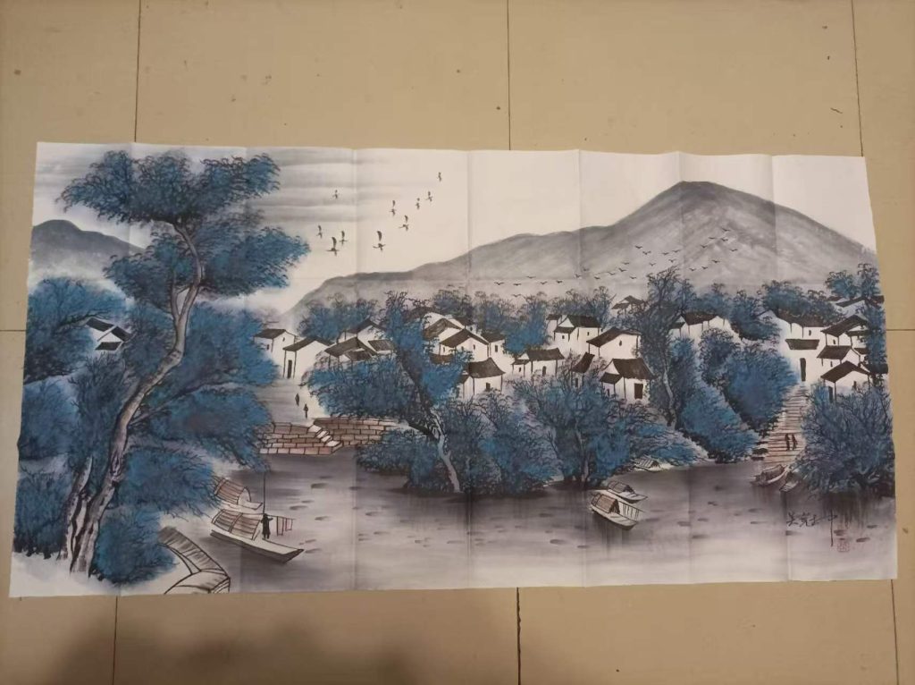 图片[1]-吴冠中《江南水乡》-嘉城艺术交易平台