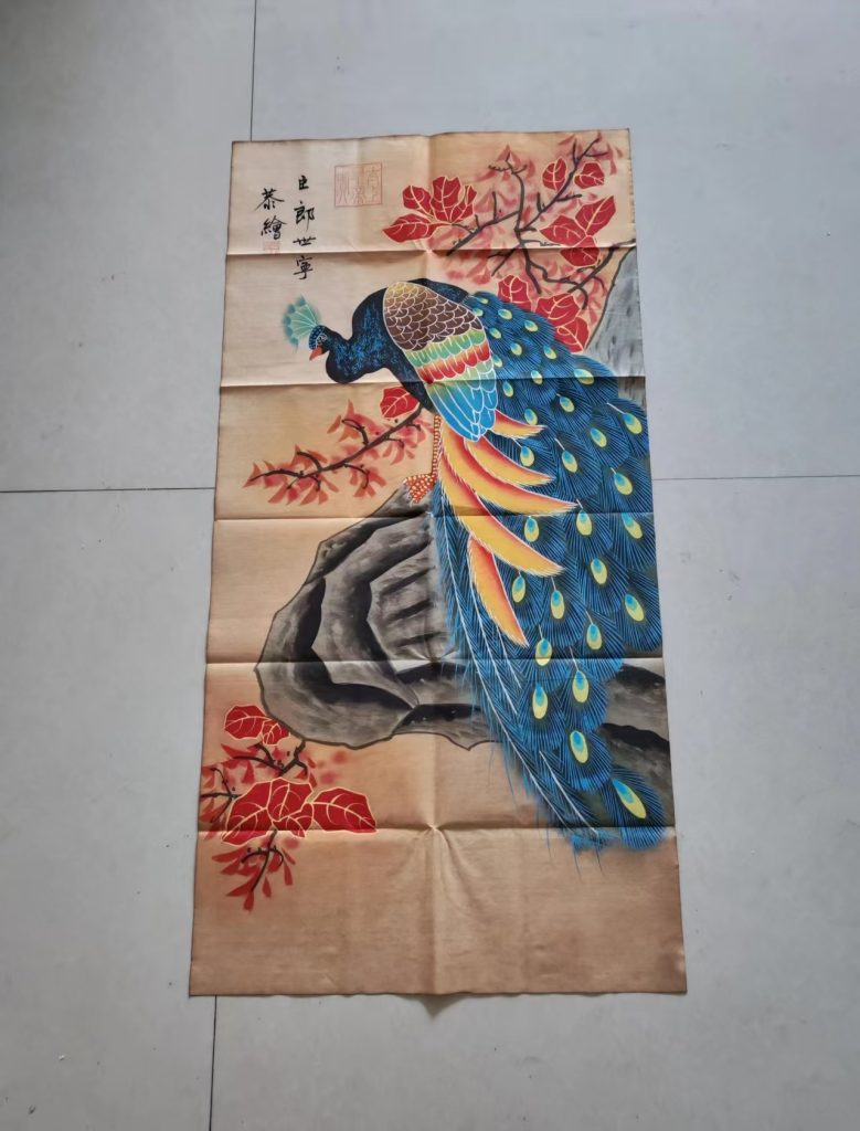 图片[1]-郎世宁《孔雀图》-嘉城艺术交易平台