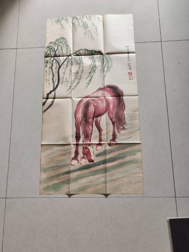 图片[1]-徐悲鸿《骏马图》-嘉城艺术交易平台