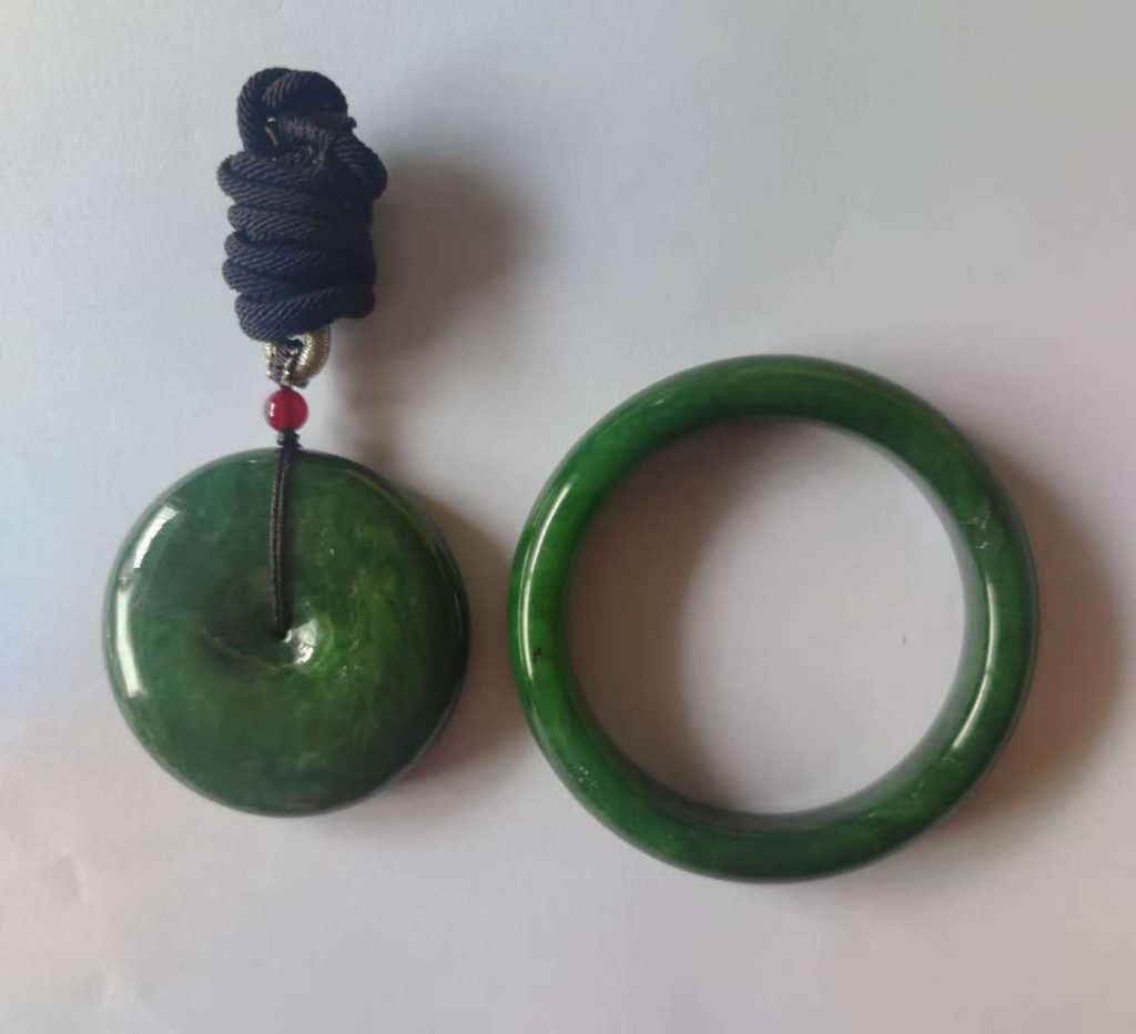 图片[2]-和田玉(碧玉)《手镯、平安扣》-嘉城艺术交易平台