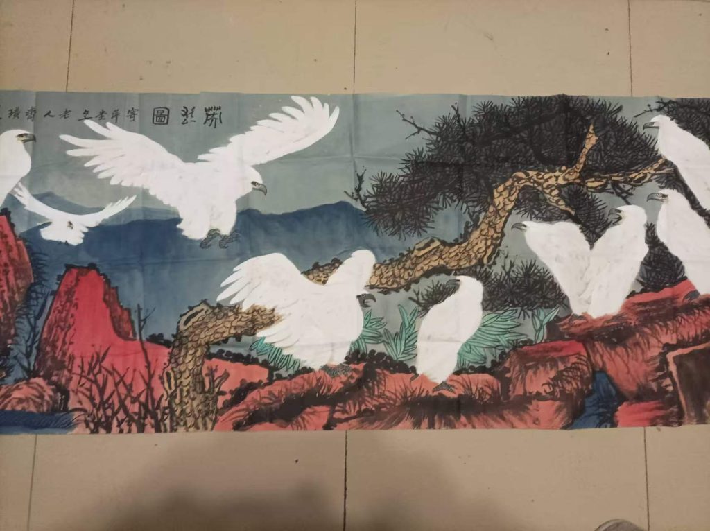 图片[1]-齐白石《白鹰图》-嘉城艺术交易平台